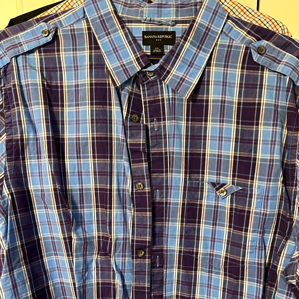 Banana Republic Plaid Button Down